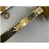 Image 10 : IMPERIAL GERMANY MINIATURE PRESENTATION SWORD WITH ENGRAVED GILDED BLADE