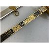 Image 8 : IMPERIAL GERMANY MINIATURE PRESENTATION SWORD WITH ENGRAVED GILDED BLADE