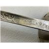 Image 10 : ANTIQUE BRITISH ORNATE STEEL FORMAL DRESS COURT SWORD WITH ETCHED BLADE