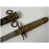 Image 2 : WWII JAPANESE IMPERIAL NAVY OFFICER DAGGER WITH SCABBARD
