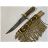 Image 10 : NATIVE AMERICAN MADE HUNTING KNIFE WITH SHEATH