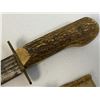 Image 5 : NATIVE AMERICAN MADE HUNTING KNIFE WITH SHEATH