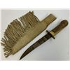 Image 7 : NATIVE AMERICAN MADE HUNTING KNIFE WITH SHEATH