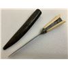 Image 2 : ANTIQUE PERSIAN TURKISH ISLAMIC SMALL DAGGER KNIFE WITH LEATHER SHEATH