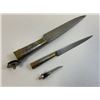 Image 6 : ANTIQUE PERSIAN DAMASCUS BLADES DAGGER KNIFE SET