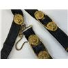 Image 4 : IMPERIAL RUSSIAN NAVY OFFICERS DAGGER BELT WITH BUCKLE MOIRE FABRIC