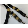 Image 6 : IMPERIAL RUSSIAN NAVY OFFICERS DAGGER BELT WITH BUCKLE MOIRE FABRIC