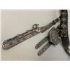 Image 2 : ANTIQUE IMPERIAL RUSSIAN COSSACK CAUCASIAN 84 SILVER NIELLO DECORATED BELT