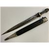 Image 5 : ANTIQUE RUSSIAN COSSACK CAUCASIAN KINJAL DAGGER SILVER DECORATED SIGNED