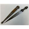 Image 1 : ANTIQUE RUSSIAN COSSACK CAUCASIAN KINJAL DAGGER SILVER NIELLO FITTINGS