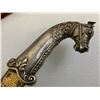Image 10 : ANTIQUE INDO PERSIAN DAMASCUS STEEL BLADE HORSE HEAD GRIP DAGGER IN THE BOX