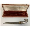 Image 5 : ANTIQUE INDO PERSIAN DAMASCUS STEEL BLADE HORSE HEAD GRIP DAGGER IN THE BOX
