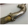 Image 6 : ANTIQUE INDO PERSIAN DAMASCUS STEEL BLADE HORSE HEAD GRIP DAGGER IN THE BOX