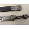 Image 3 : ANTIQUE RUSSIAN COSSACK CAUCASIAN KINJAL DAGGER 84 SILVER DECORATED