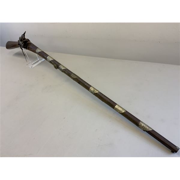 ANTIQUE ORNATE CAUCASIAN /OTTOMAN STYLE MIQUELET LONG MUSKET