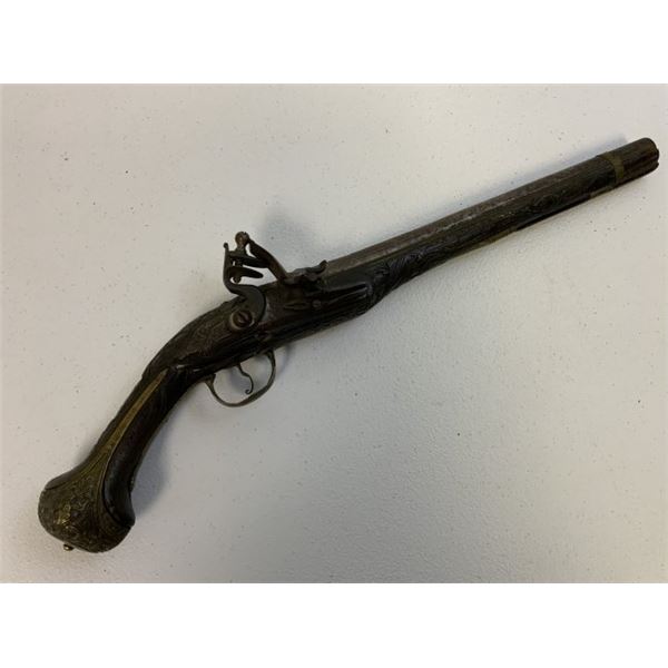 ANTIQUE OTTOMAN TURKEY 17th CENTURY FLINTLOCK PISTOL