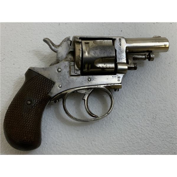 ANTIQUE VICTORIAN BRITISH BULLDOG REVOLVER .32 CAL. BELGIUM MADE
