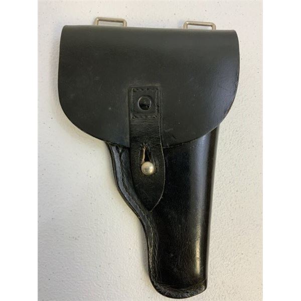 WWII GERMAN BLACK LEATHER PISTOL HOLSTER MINT CONDITION