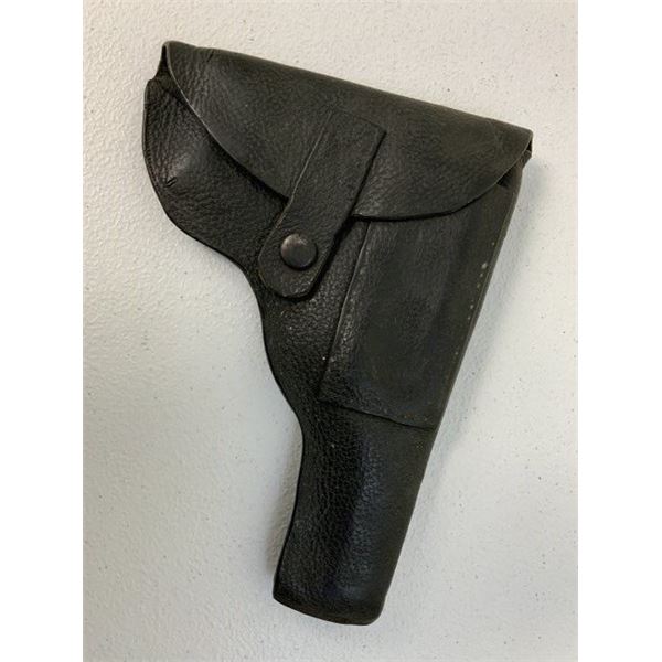 WWII GERMAN WARTIME MADE BLACK LEATHER HOLSTER