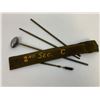 Image 2 : WWII US RIFLE CLEANING ROD AND BRUSH IN CANVAS CARRY CASE