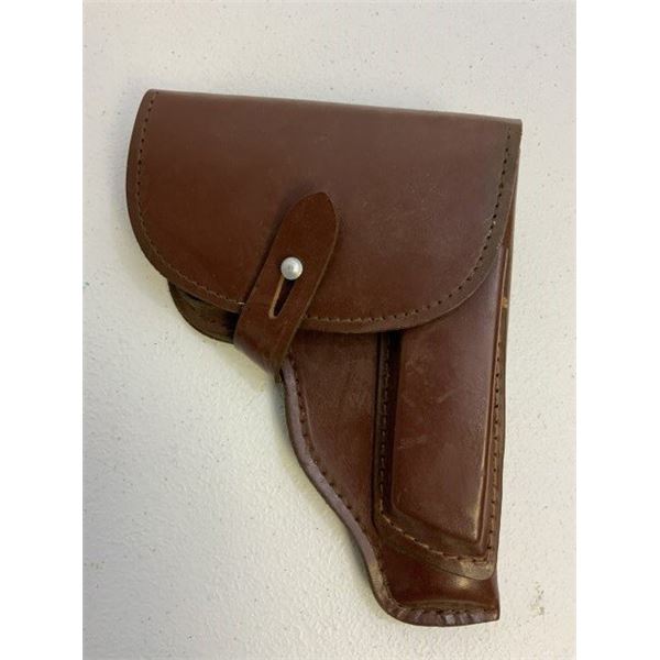 EAST GERMANY MAKAROV 9MM PISTOL BROWN LEATHER HOLSTER