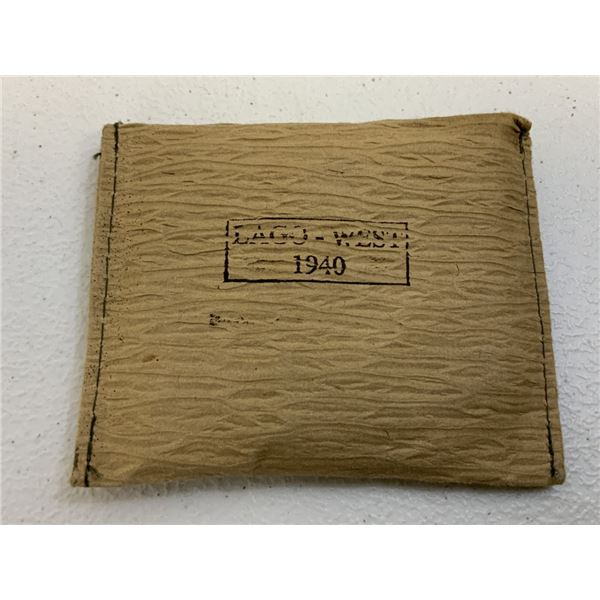 WWII GERMAN FOLDING DUST GOGGLES IN ORIGINAL CASE 1940 DATED