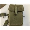 Image 3 : US KOREAN WAR ERA GUN BELT WITH POUCH WITH CONTENTS AND SUSPENDERS