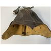 Image 3 : WWII US AIR FORCE PILOT BROWN LEATHER FLIGHT HELMET WITH GOGGLES