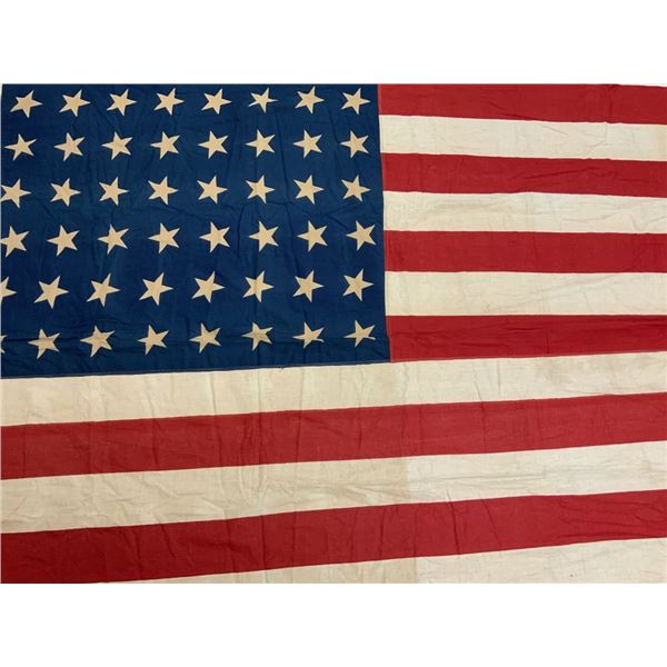 USA VINTAGE WWII ERA 48 STAR AMERICAN FLAG