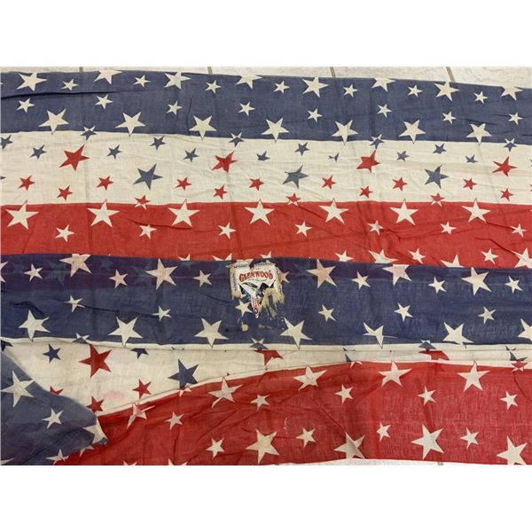 USA VINTAGE STARS AND STRIPES AMERICAN FLAG PATRIOTIC DECORATING DRAPERY CLOTH