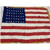 Image 1 : USA VINTAGE WWII ERA 48 STAR AMERICAN FLAG WITH FRINGES