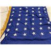 Image 4 : USA VINTAGE WWII ERA 48 STAR AMERICAN FLAG WITH FRINGES