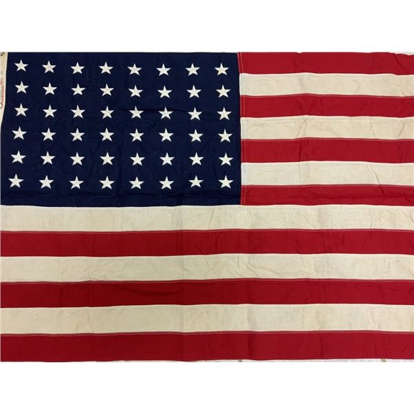 USA VINTAGE WWII ERA 48 STAR AMERICAN FLAG
