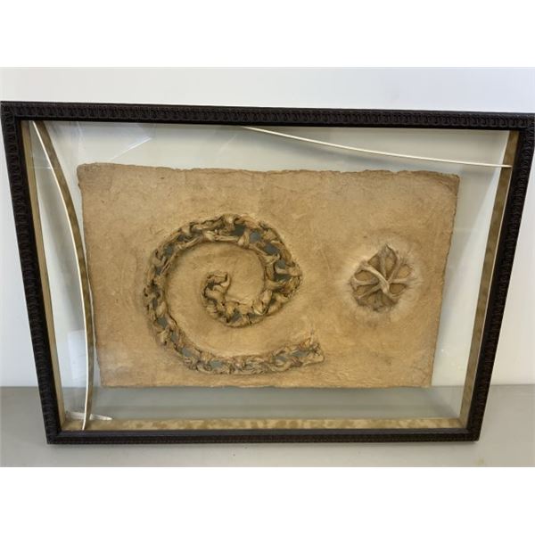 ANTIQUE LARGE ASIAN PHILOSOPHICAL ARTWORK WALL ART FRAMED