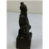 Image 3 : KNEELING CHINESE WARRIOR CARVED SOAPSTONE FIGURINE INK SEAL STAMP