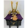 Image 1 : JAPAN VINTAGE JAPANESE SAMURAI DISPLAY DOLL KABUTO HELMET WITH TRUNK