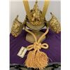 Image 8 : JAPAN VINTAGE JAPANESE SAMURAI DISPLAY DOLL KABUTO HELMET WITH TRUNK