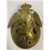 Image 6 : IMPERIAL RUSSIAN CRIMEAN WAR ERA BRASS EAGLE 26th ARMY INF REG. HELMET FRONT PLATE