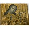 Image 4 : ANTIQUE RUSSIAN COMPOSITION BRASS OKLAD ICON