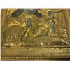 Image 9 : ANTIQUE RUSSIAN COMPOSITION BRASS OKLAD ICON