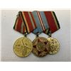 Image 1 : USSR SOVIET RUSSIAN MEDAL BAR LOT OF 3 WWII ANNIVERSARY MEDALS