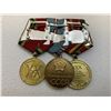 Image 2 : USSR SOVIET RUSSIAN MEDAL BAR LOT OF 3 WWII ANNIVERSARY MEDALS