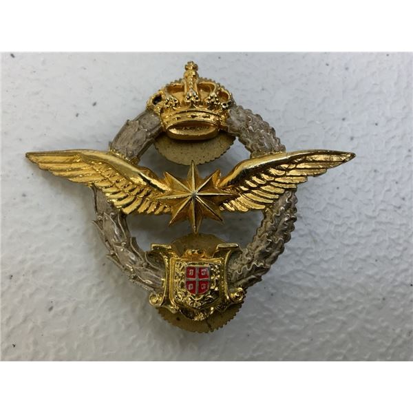 KINGDOM OF YUGOSLAVIA ROYAL AIR FORCE NAVIGATORS WINGS BADGE