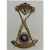 Image 1 : ANTIQUE MASONIC 18K GOLD WITH DIAMONDS AND PRESIOUS STONES HIGHEST LEVEL  MEDAL DECORATION