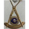 Image 2 : ANTIQUE MASONIC 18K GOLD WITH DIAMONDS AND PRESIOUS STONES HIGHEST LEVEL  MEDAL DECORATION