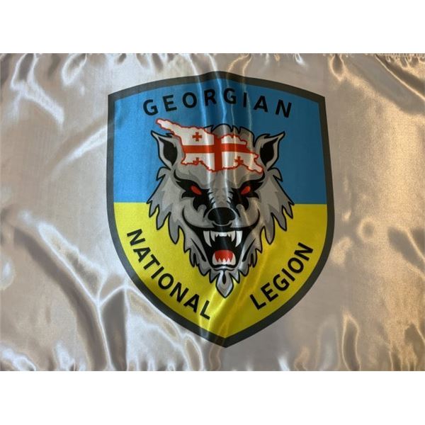 UKRAINE WAR UKRAINIAN ARMY GEORGIAN VOLUNTEER OF GEORGIAN NATIONAL LEGION FLAG