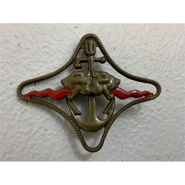 WWII ITALIAN ROYAL NAVY FIREMAN BADGE
