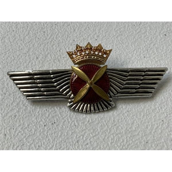 WWII SPAIN AIR FORCE PILOT WINGS BADGE