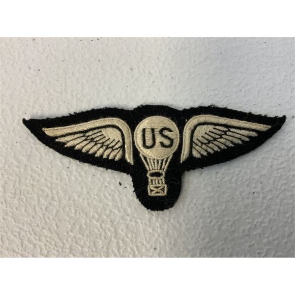 WWI US ARMY AIR FORCE BALLOON PILOT EMBROIDERED WINGS