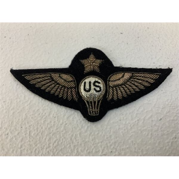 WWI US ARMY AIR FORCE SENIOR BALLOON PILOT EMBROIDERED WINGS